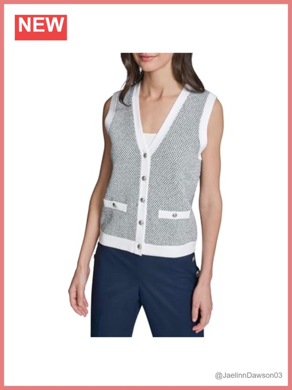 Sleeveless V-Neck Classic Sweater Vest Layer All Year